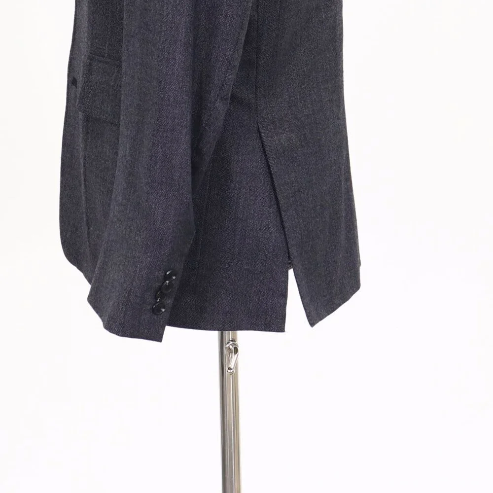 Stafford 42R Gray Solid 3-Button Sport Coat Blazer Jacket T184